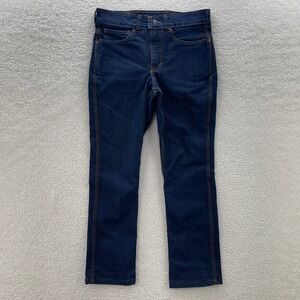 Origin Jeans Mens 30 Blue Dark Wash Straight Denim Outdoor Workwear Made In USA